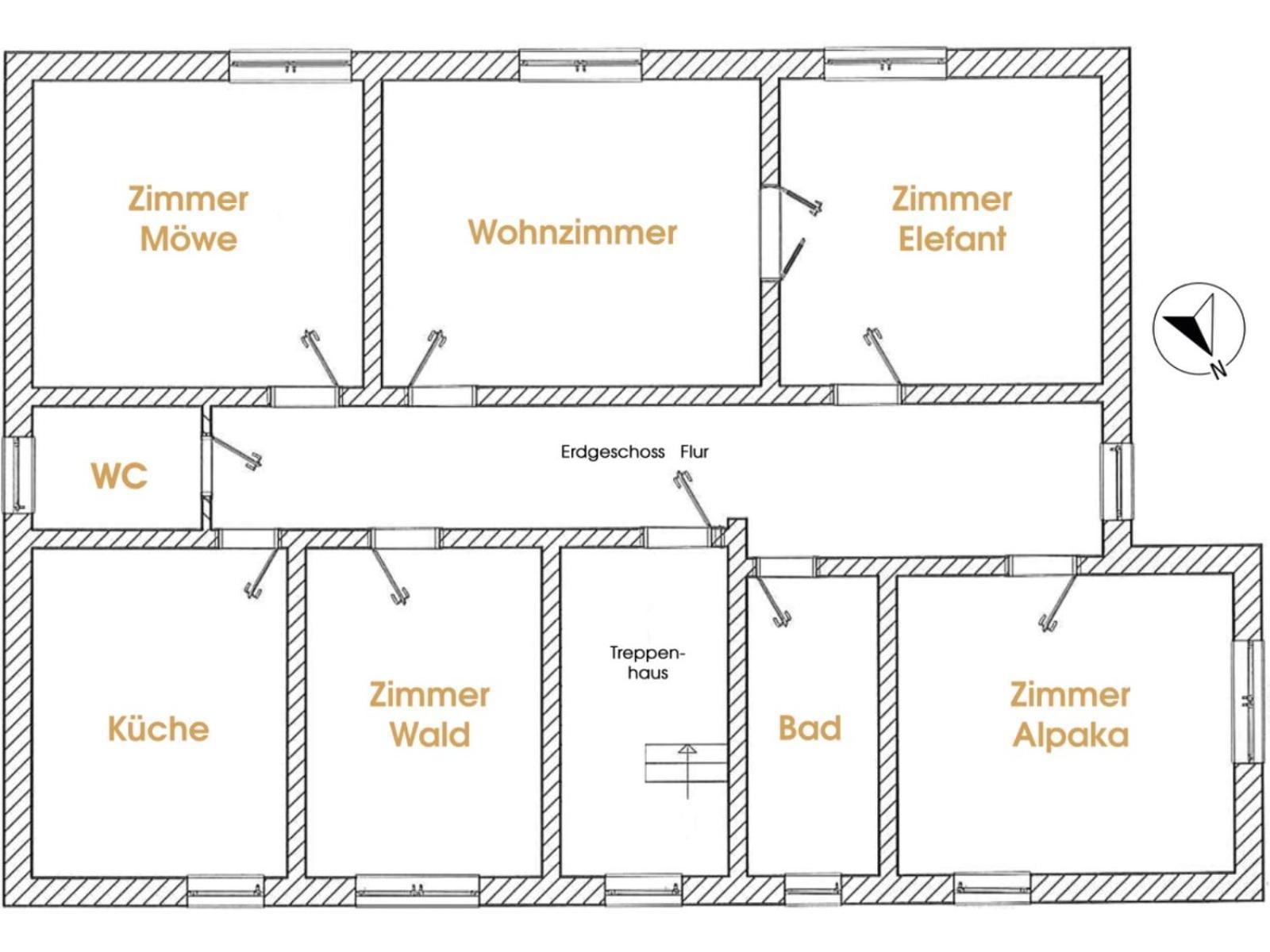 Gelbes Haus Seenland Ferienwohnungen Xl Elsterheide Zewnętrze zdjęcie